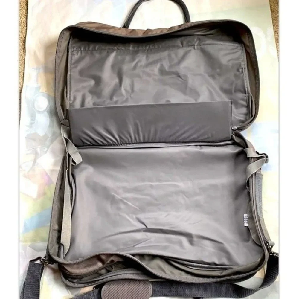 VTG Monarch Luggage Holiday New York Messenger Carry-On Shoulder XL Gray